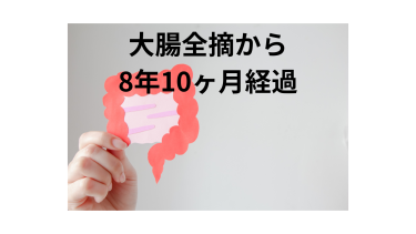 大腸全摘から8年10ヶ月経過しました！　現状報告